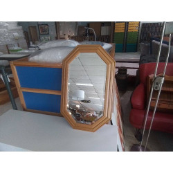 MIROIR BISEAUTE CADRE BOIS 