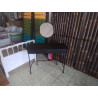 COIFFEUSE MODERNE NOIRE 1 TIROIR
