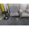 FAUTEUIL MODERNE TISSU GRIS