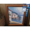 HUILE SUR TOILE PAYSAGE COTIER MEDITERRANEEN