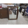 MIROIR BISEAUTE CADRE NOIR ET DORE