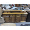 DRESSOIR PLACAGE CHENE CLAIR 4 PORTES 8 TIROIRS 190X45X100