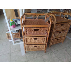 MEUBLE BAS 3 TIROIRS ROTIN