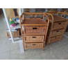 MEUBLE BAS 3 TIROIRS ROTIN