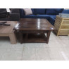 TABLE DE SALON CARREE CHENE 1 TIROIR 100X100X47