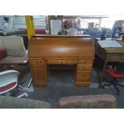 BUREAU A VOLET EN PIN