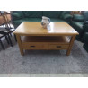 TABLE DE SALON RECTANGULAIRE FINITION CHENE CLAIR 107X68X53