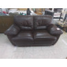 CANAPE 2 PLACES CUIR TAUPE