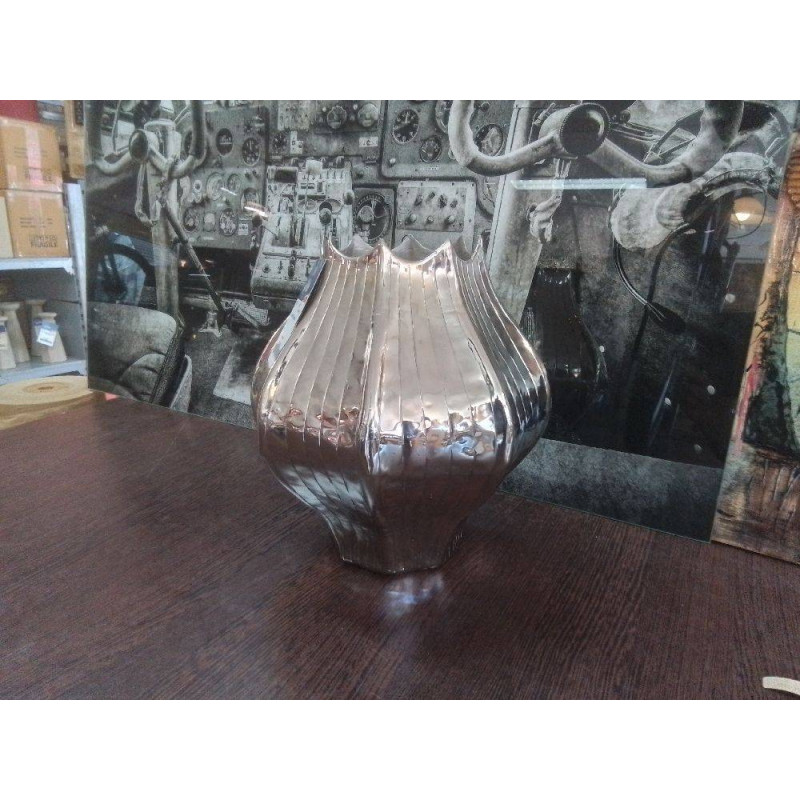 VASE METAL CHROME