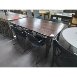 TABLE EN CHENE FONCE