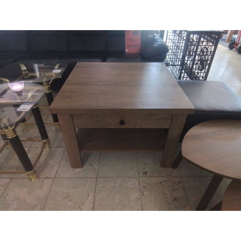 TABLE BASSE CARREE 1 TIROIR 