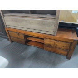 MEUBLE TELE BAS H&H 2 PORTES 