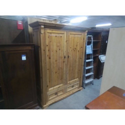 GARDE ROBES 2 PORTES EN PIN