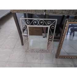 MIROIR METAL CREME 