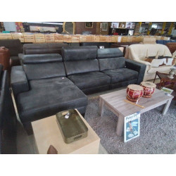 CANAPE D ANGLE TISSU GRIS 1...