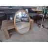 MIROIR OVAL CADRE DORE