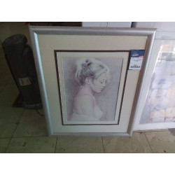 PORTRAIT FEMME NUE ENCADREE