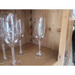 SERIE DE VERRES EN CRISTAL D ARQUES MODELE EPI