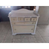 COMMODE EN PIN PATINE