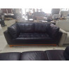 CANAPE 2 PLACES CUIR BLEU ROCHEBOBOIS