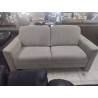 CANAPE 2 PLACES TISSU GRIS CLAIR 