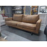 CANAPE 2 PLACES TISSU BRUN