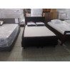 LIT BOXSPRING 140X200 TISSU NOIR