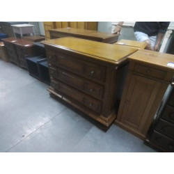 COMMODE CHENE 3 TIROIRS