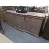 DRESSOIR 6 PORTES 2 TIROIRS CERUSE
