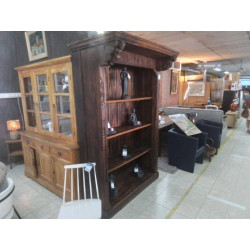 BIBLIOTHEQUE BOIS EXOTIQUE MASSIF INDONESIEN