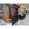 BIBLIOTHEQUE BOIS EXOTIQUE MASSIF INDONESIEN