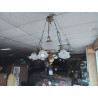 LUSTRE A BOBECHES ET OPALINE REPRODUCTION ART NOUVEAU