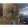 MIROIR METAL DORE