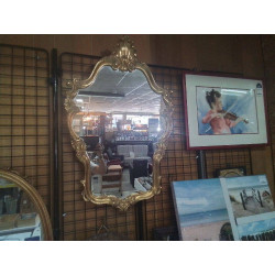 MIROIR DORE STYLE LOUIS XV