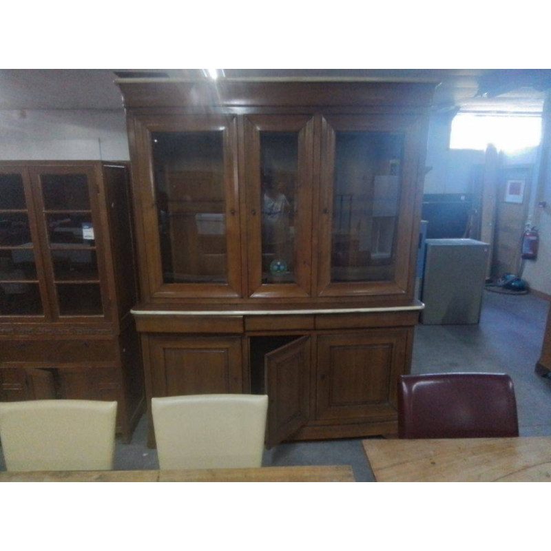 BUFFET 2 CORPS VITRE MERISIER 