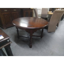 TABLE RONDE CHENE FONCE 
