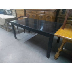 TABLE ANNEES 80 NOIRE AVEC...