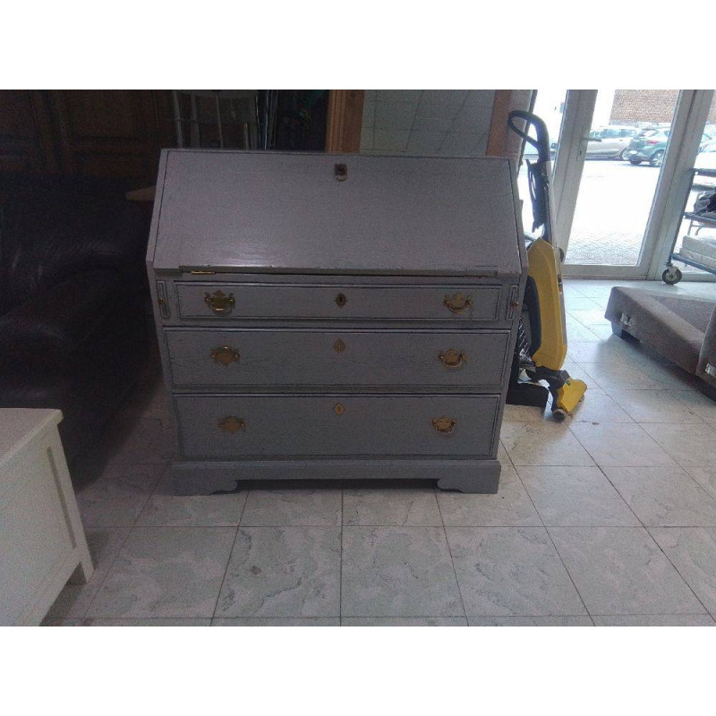 SECRETAIRE BOIS MASSIF PATINE