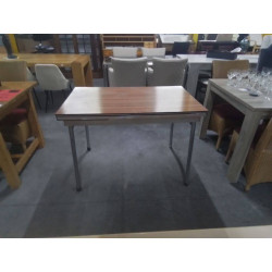TABLE DE CUISINE FORMICA BRUN 