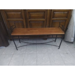BANC METAL ET BOIS