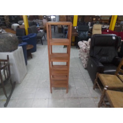 ETAGERE CARREE BOIS EXOTIQUE 