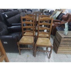 SERIE DE 4 CHAISES HETRE...